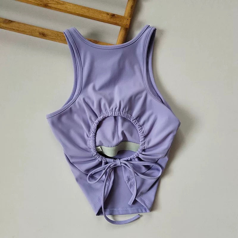 Cuba Core Flex Back Built-In Bra Top